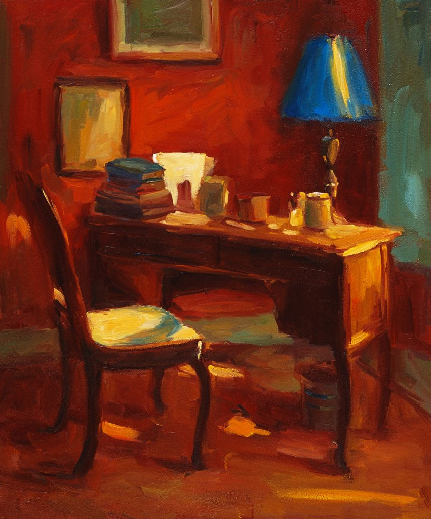 Detail of Leslie's Desk by Pam Ingalls