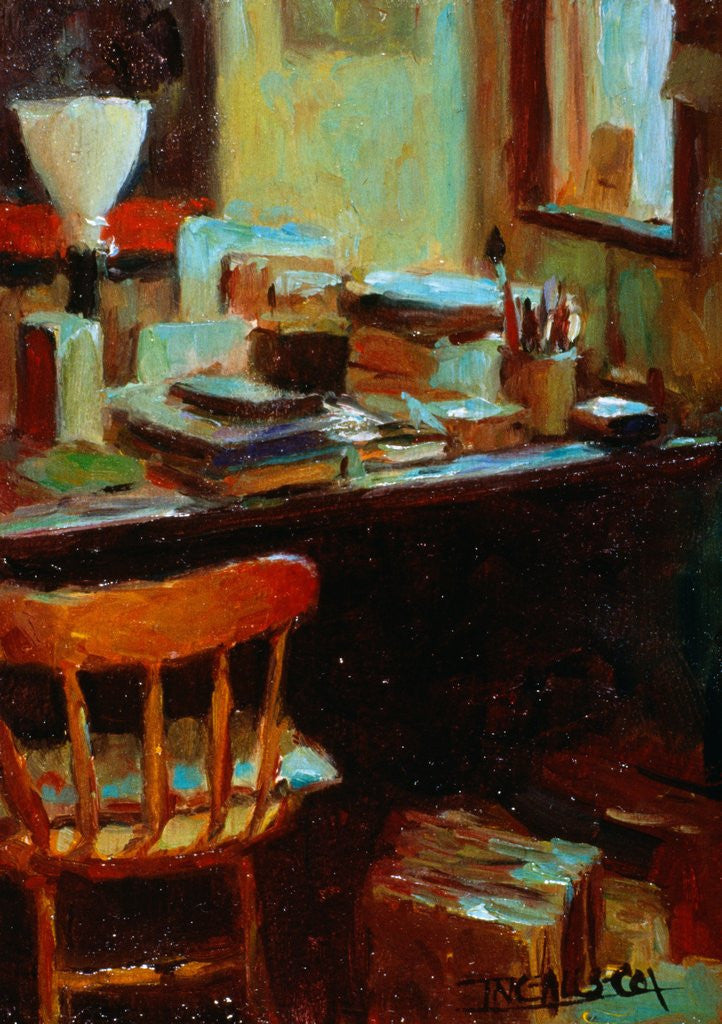 Detail of Messy Desk by Pam Ingalls