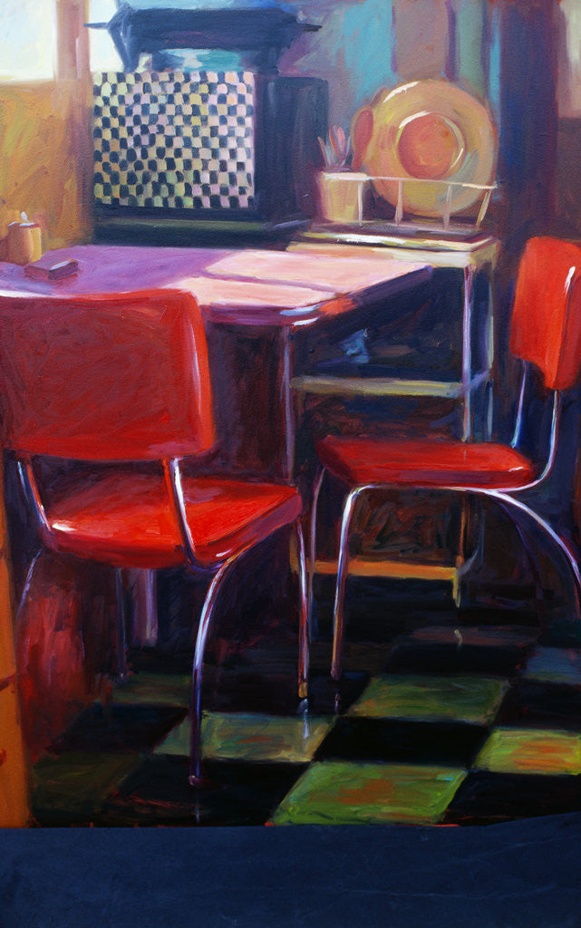 Detail of Natalie's Red Chairs III by Pam Ingalls