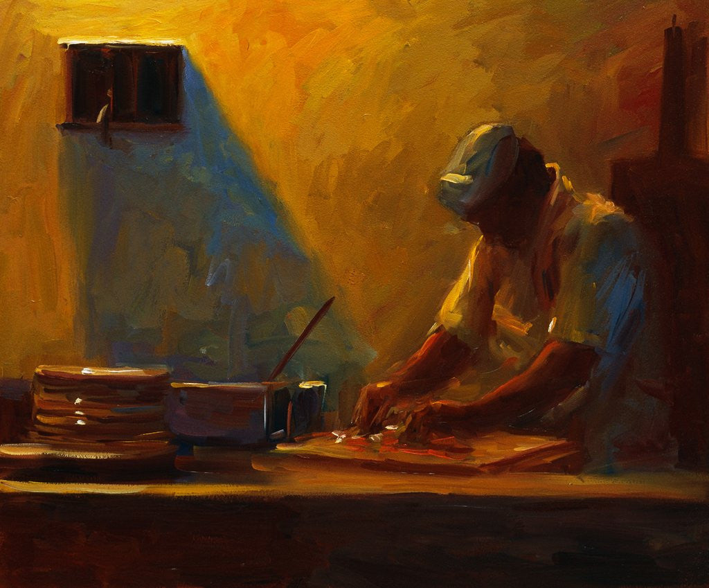 Detail of Pizza Maker by Pam Ingalls