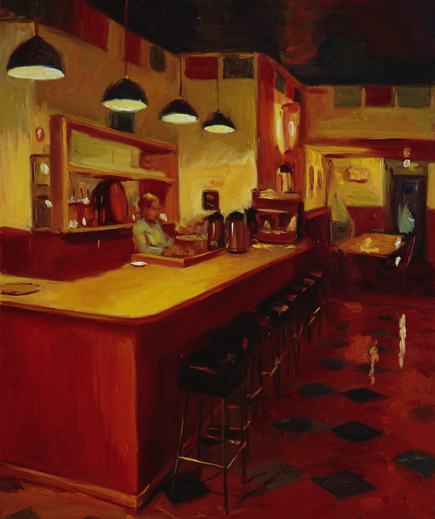 Detail of Bishop's Cafe by Pam Ingalls