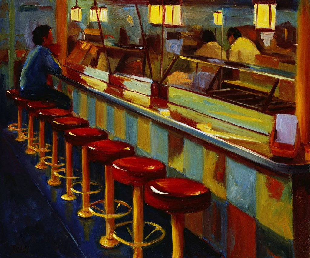 Detail of At the Farmer's Market by Pam Ingalls