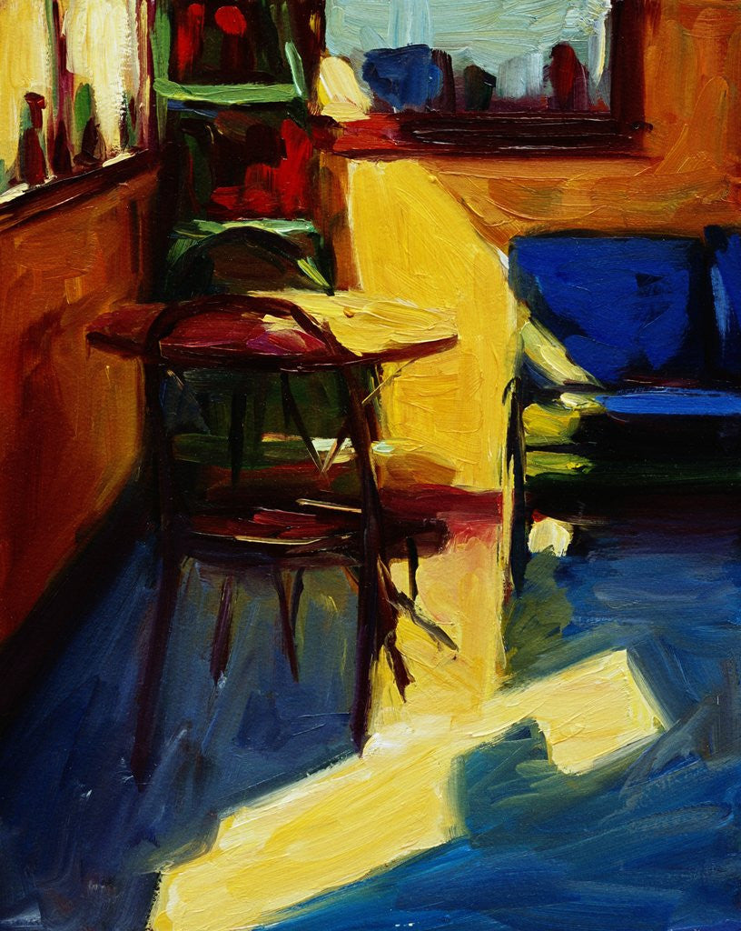 Detail of Sun in the D & M Cafe by Pam Ingalls