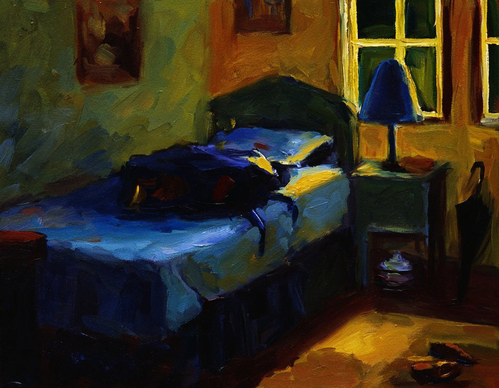 Detail of Bed in Leslie's Cottage by Pam Ingalls