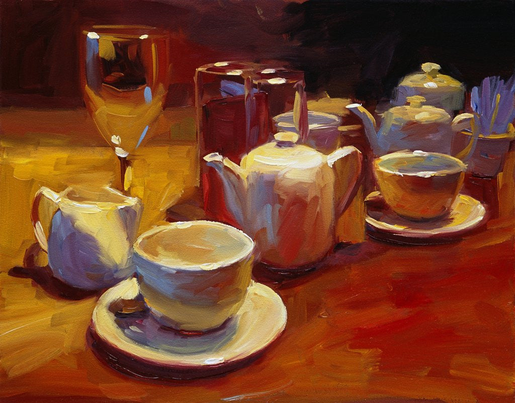 Detail of Wine and Tea, London by Pam Ingalls