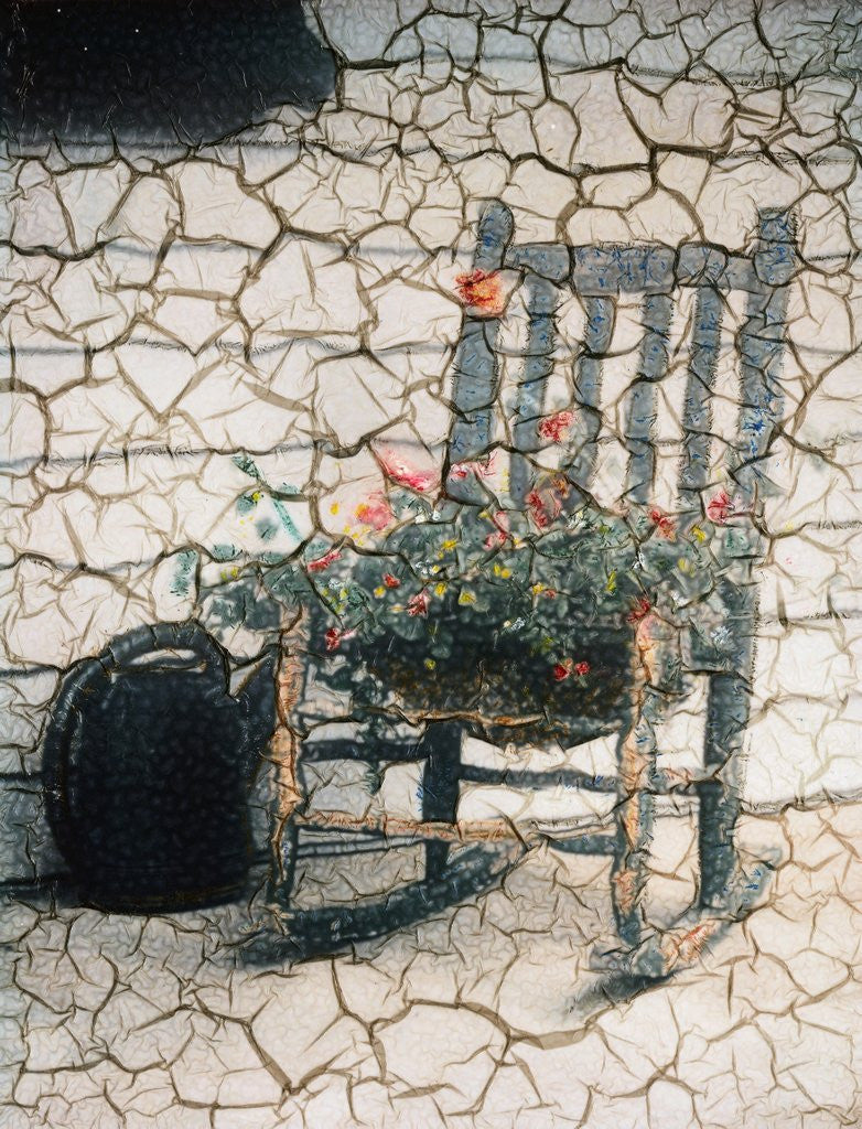 Detail of Rosemarie's Chair, Cracked by Kim Koza