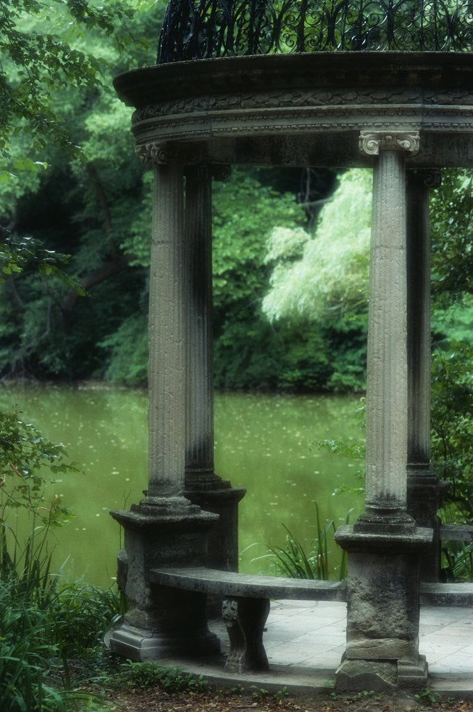 Detail of Temple of Love at the Old Westbury Gardens by Corbis