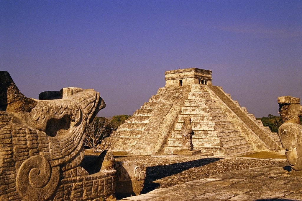 Detail of Pyramid of Kukulcan by Anonymous