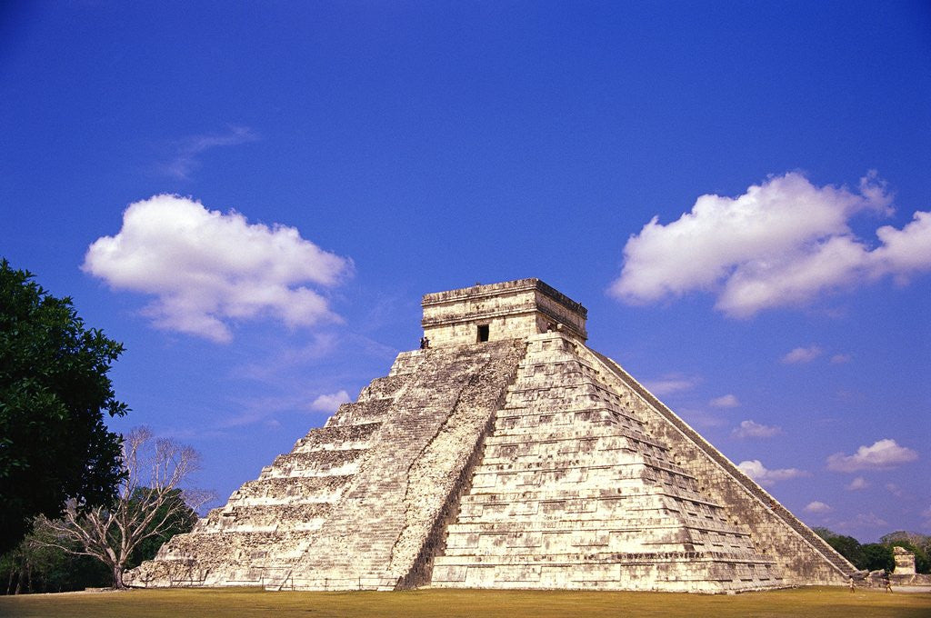 Detail of Clouds Hanging Over Pyramid of Kukulcan by Corbis