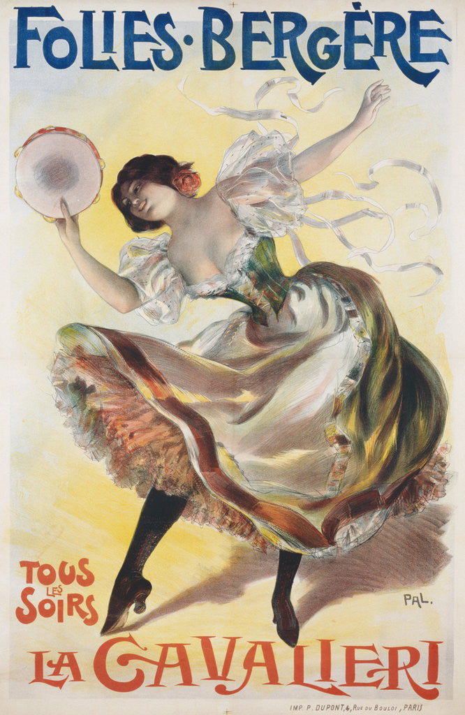 Detail of Folies Bergere Poster by Pal