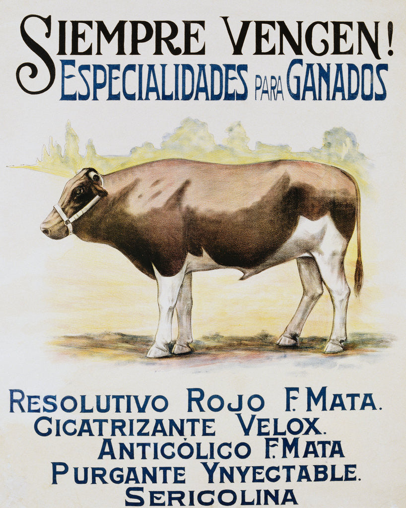 Detail of Siempre Vengen! Poster by Anonymous