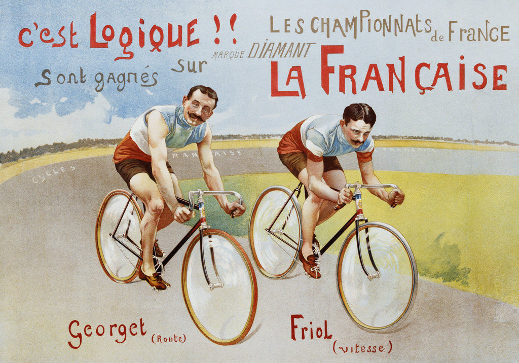 Detail of Circa 1906 French Poster for Marque Diamant by Anonymous