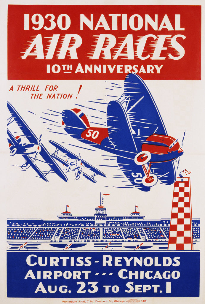 Detail of 1930 National Air Races Poster by Anonymous