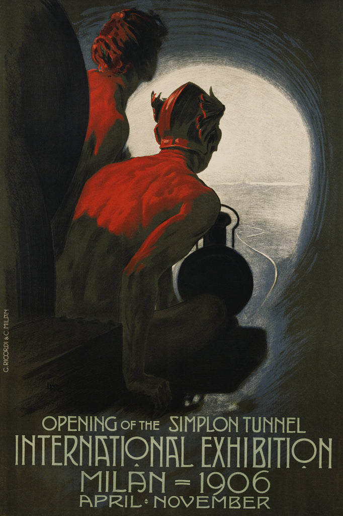 Detail of International Exhibition, Milan, 1906 Poster by Leopoldo Metlicovitz