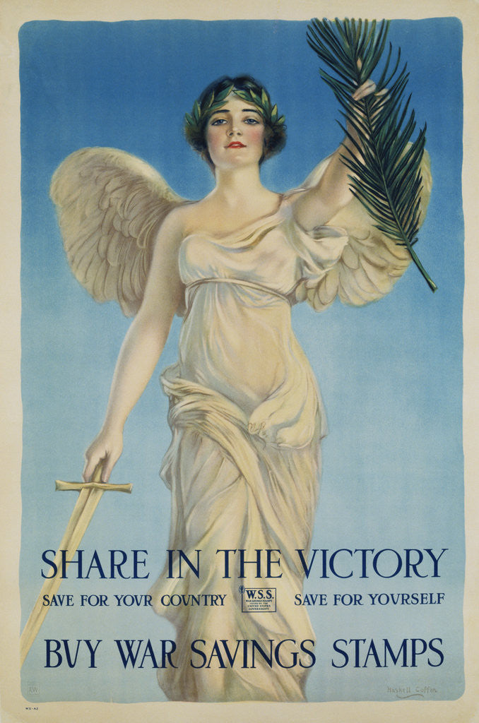 Detail of Share in the Victory - Buy War Saving Stamps Poster by Haskell Coffin