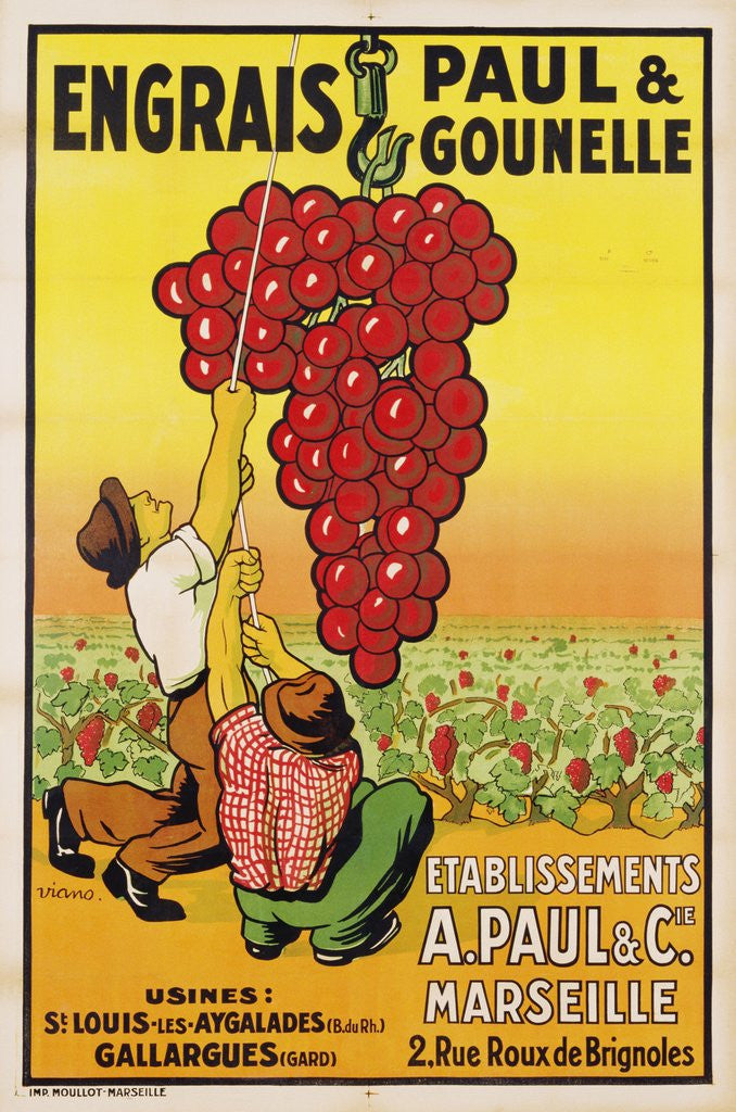 Detail of Engrais Paul et Gounelle Poster by Viano