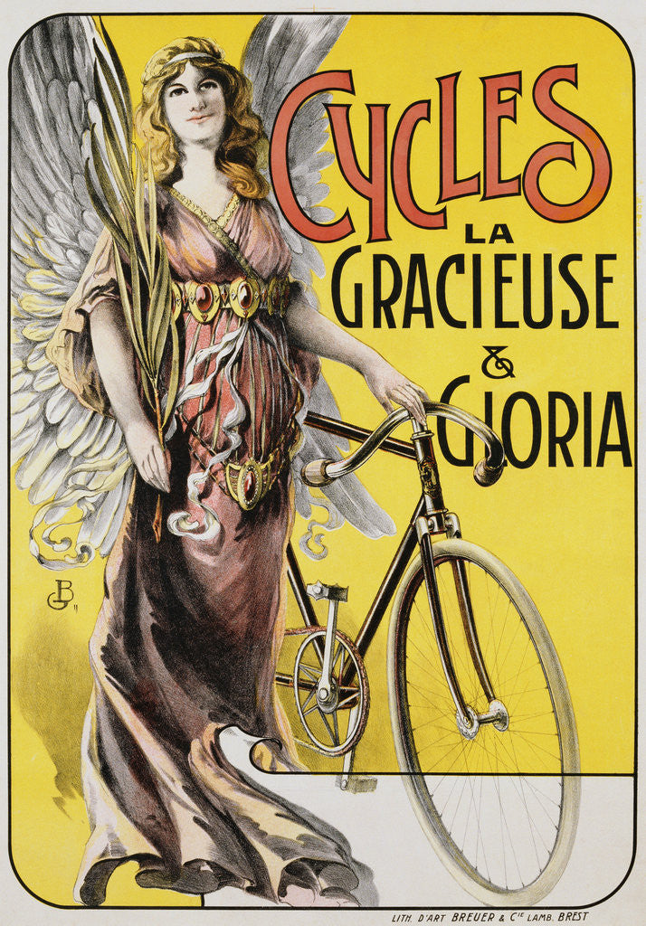 Detail of Cycles La Gracieuse et Gloria Poster by Corbis