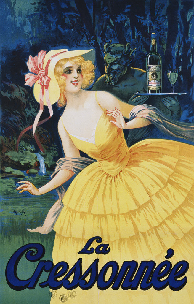 Detail of La Cressonnee Poster by Marcellin Auzolle