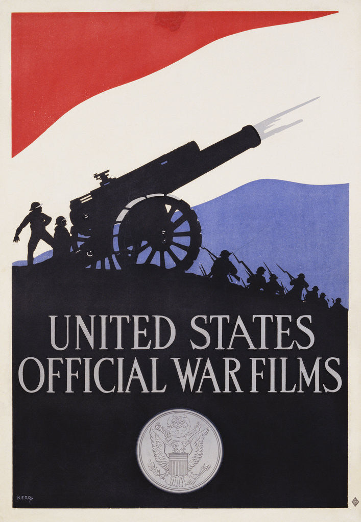 Detail of United States Official War Films Poster by Kerr