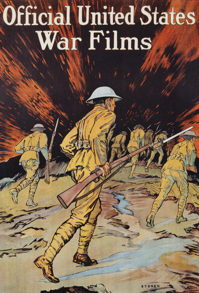 Detail of Official United States War Films Poster by Stoner