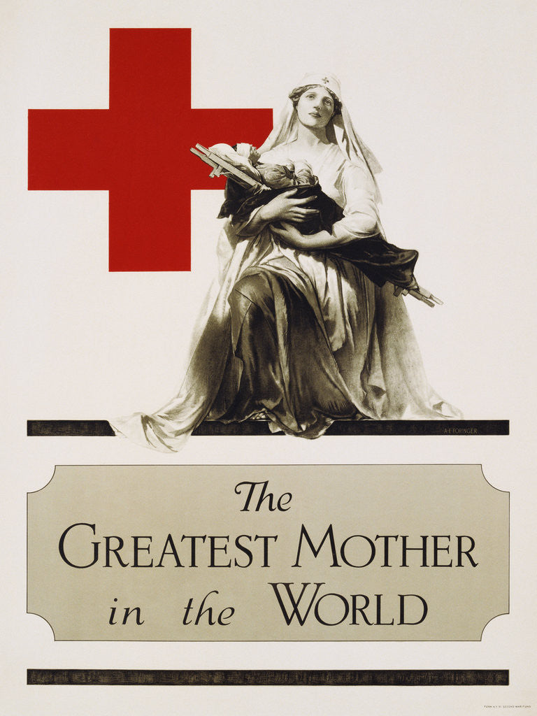 Detail of The Greatest Mother in the World Poster by A.E. Foringer