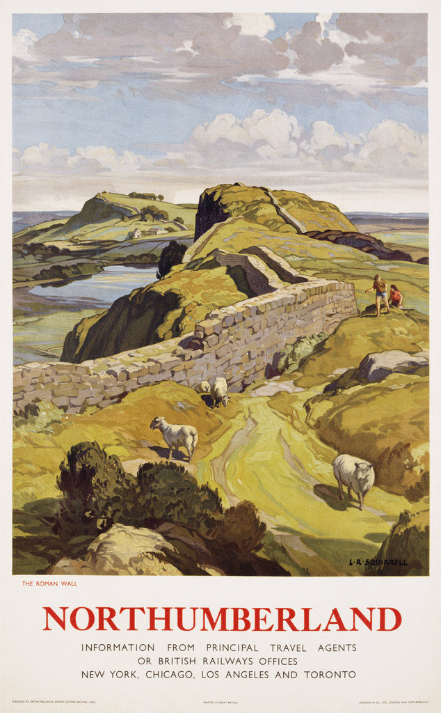 Detail of Northumberland Poster by Leonard Russell Squirrell