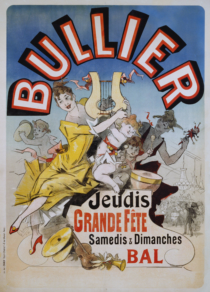 Detail of Bullier Poster by Jules Cheret