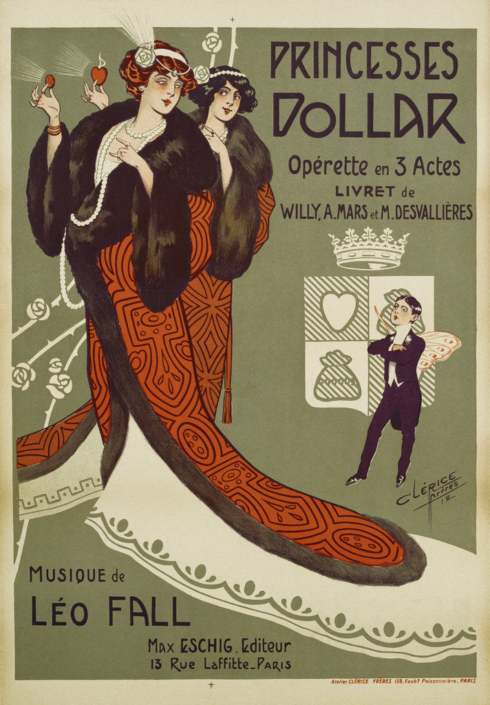 Detail of Princesses Dollar Poster by Clerice Freres