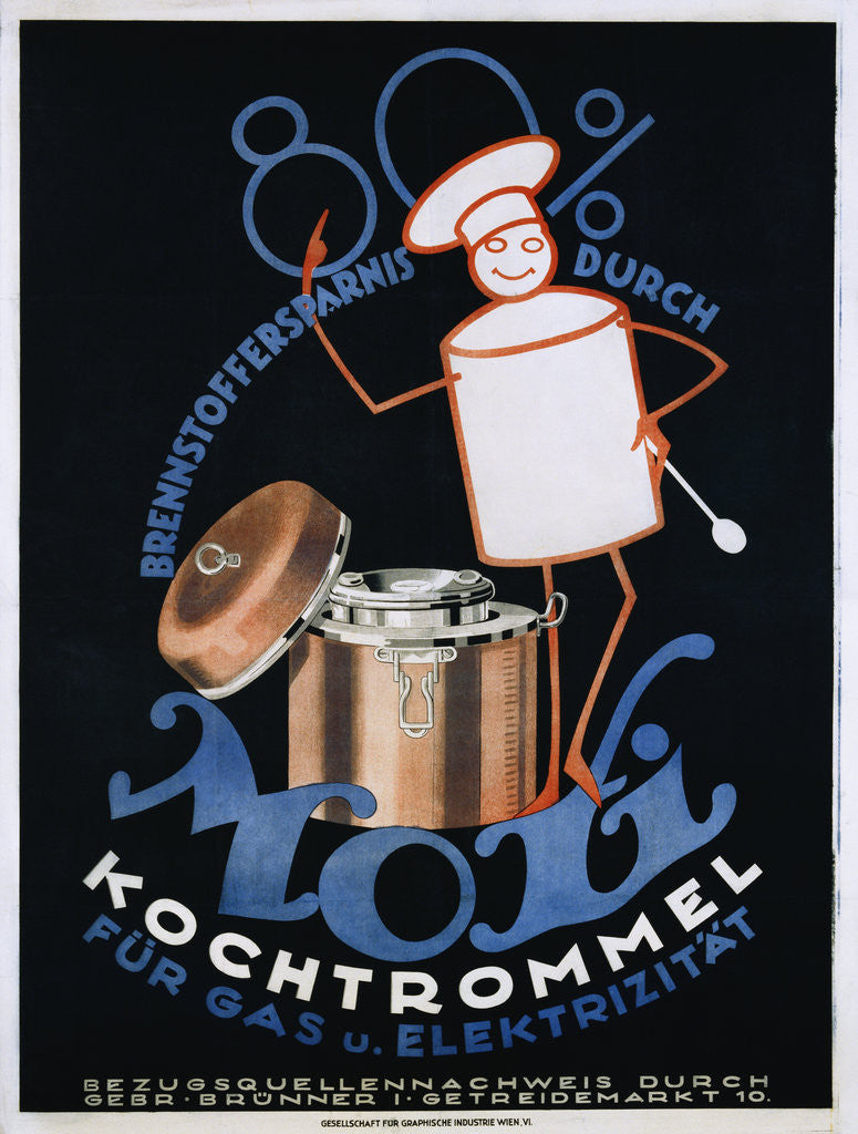 Detail of Moxi Kochtrommel Poster by Corbis