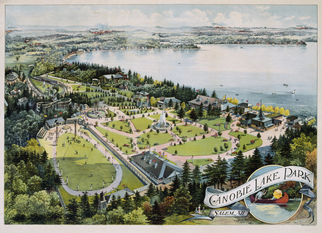 Detail of Canobie Lake Park Poster by Corbis
