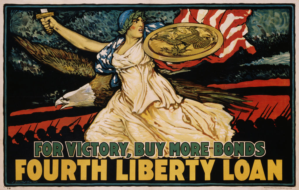 Detail of For Victory, Buy More Bonds - Fourth Liberty Loan Poster by J. Scott Williams