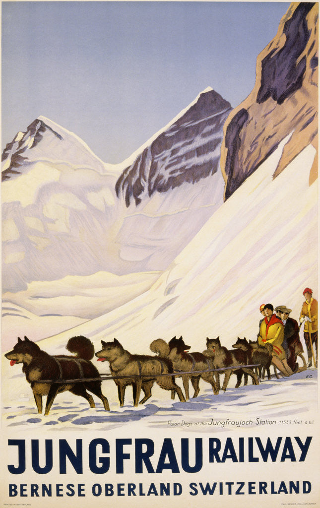 Detail of Jungfrau Railway Poster by Anonymous