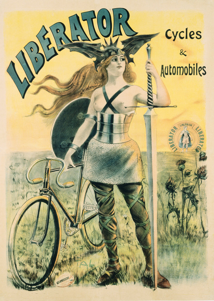 Detail of Liberator Cycles & Automobiles Poster by Pal