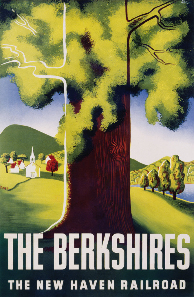 Detail of The Berkshires Poster by Ben Nason