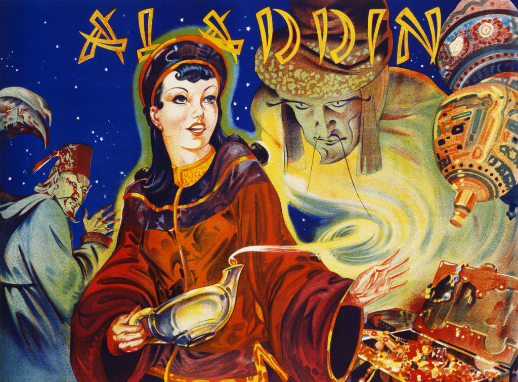 Detail of Aladdin Poster by Anonymous