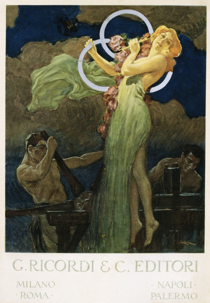 Detail of G. Ricordi & C. Editori Poster by Leopoldo Metlicovitz