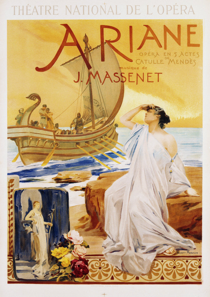 Detail of Ariane Poster by Albert Maignan