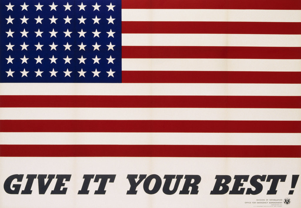 Detail of Give It Your Best! Poster by Charles Coiner