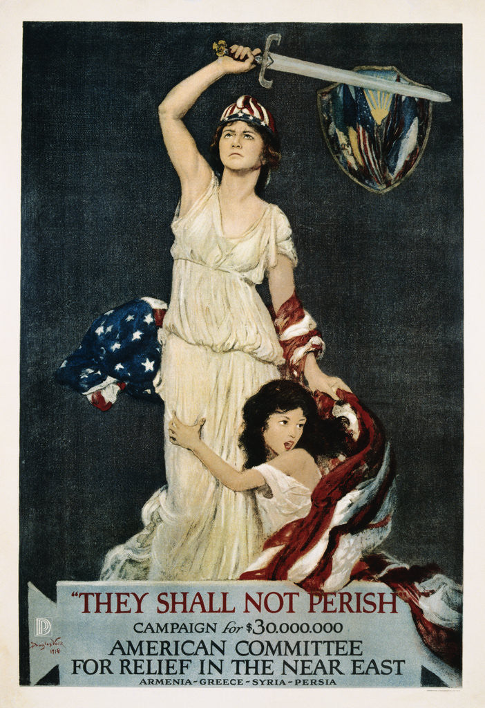 Detail of They Shall Not Perish Relief Poster by Douglas Volk