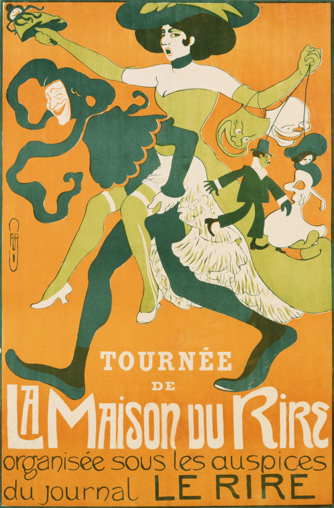 Detail of La Maison Du Rire Poster by Caro