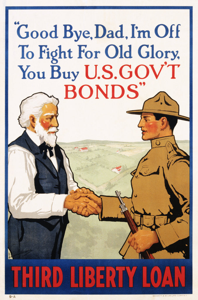 Detail of Third Liberty Loan Poster by Laurence Harris