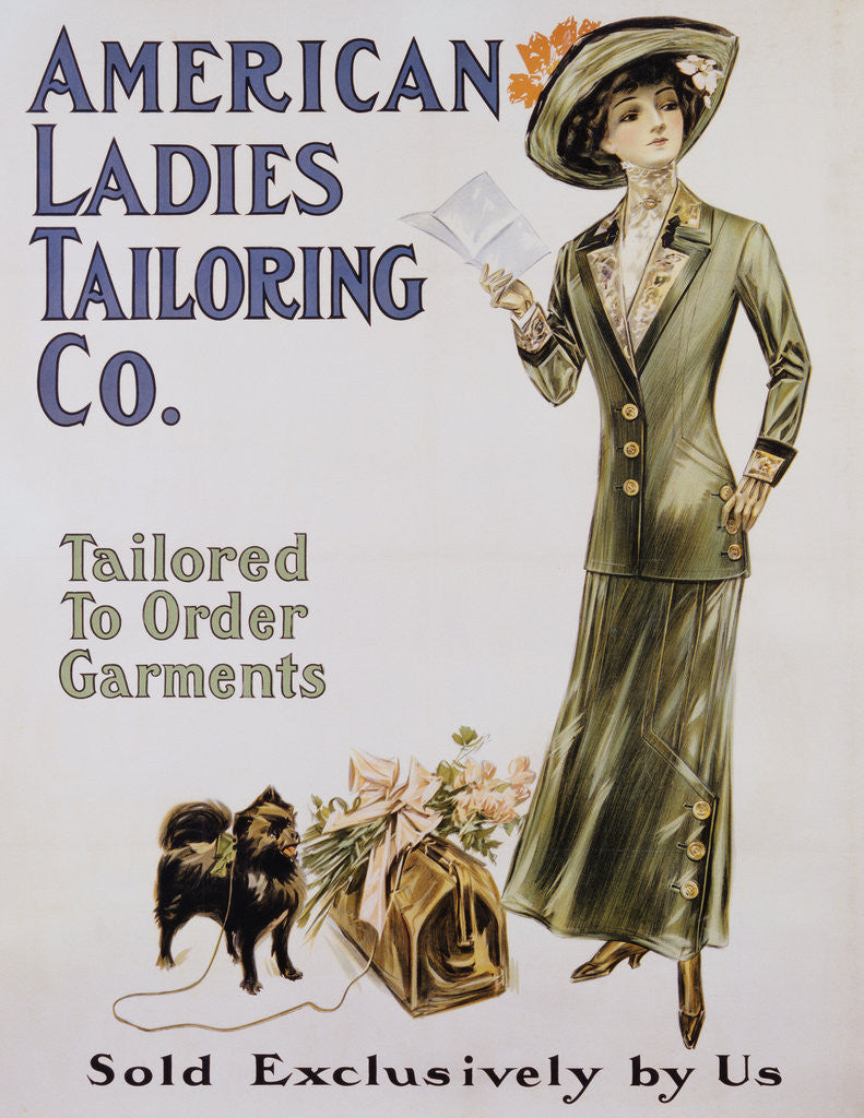 Detail of American Ladies Tailoring Co. Poster by Corbis