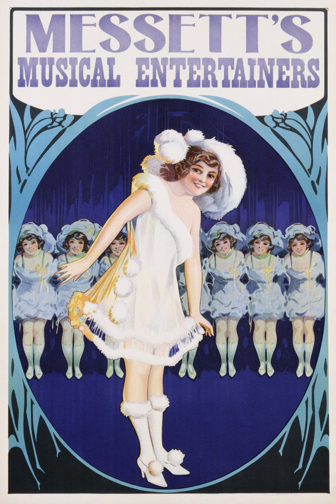 Detail of Messett's Musical Entertainers Poster by Anonymous