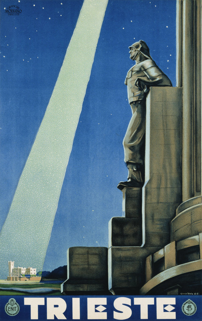 Detail of Trieste Poster by Georgio Viola