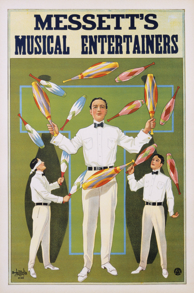 Detail of Poster Advertisement for Messett's Musical Entertainers by Anonymous
