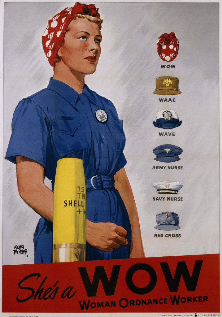 Detail of She's a WOW Poster by Adolph Treidler