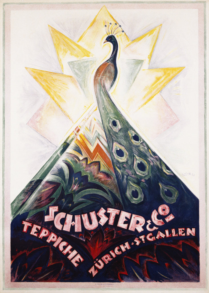 Detail of Schuster & Co. Poster by Carl Bockli