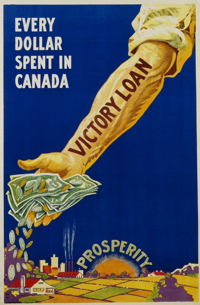 Detail of Every Dollar Spent in Canada. Victory Loan Poster by Anonymous