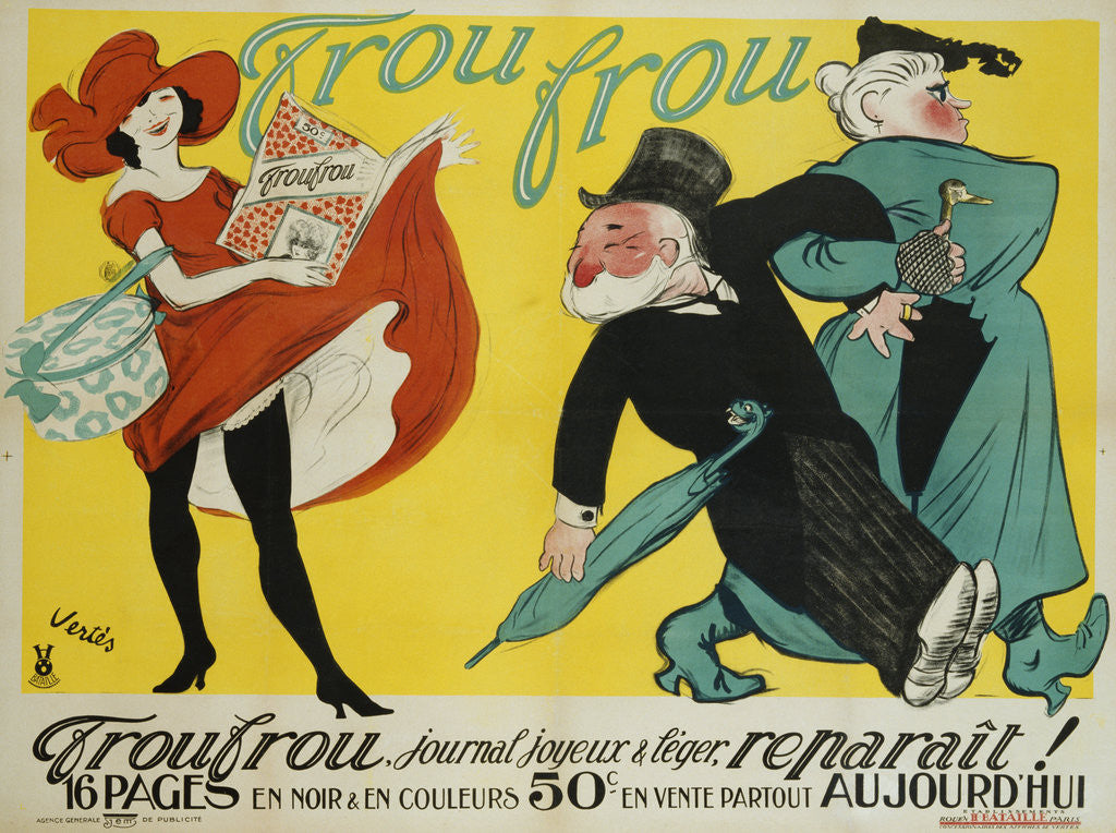 Detail of Frou Frou Poster by Maurice Vertes