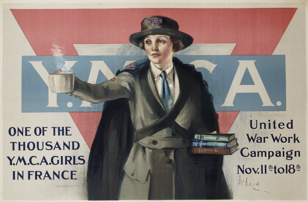 Detail of YMCA United War Work Campaign Poster by Neysa McMein